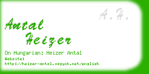 antal heizer business card